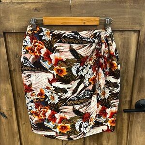 Vintage Robbie Bee 💚 Multicolor Tropical Print Skirt